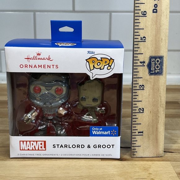 Hallmark Funko Pop! Marvel Starlord & Groot 2022 Ornament Christmas - Picture 7 of 7